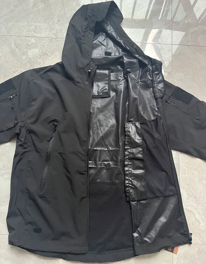Men's Waterproof/Windproof Tactical Windbreaker - Outdoor Softshell Hooded Jacket
