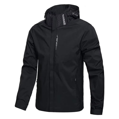 Men’s Waterproof Rain Jacket Lightweight Hooded Windbreaker for Outdoors wear