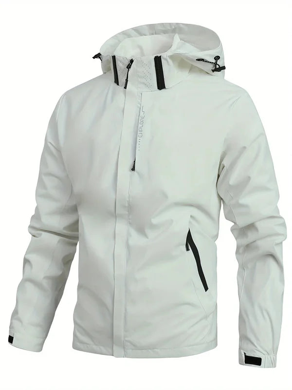 Men’s Waterproof Rain Jacket Lightweight Hooded Windbreaker for Outdoors wear